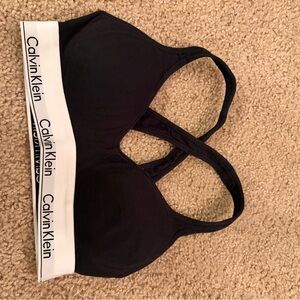 Calvin Klein Black Bra with White Band